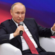Russia’s President Vladimir Putin speaks during a United Russia ruling party’s members meeting in Moscow on August 22, 2021.